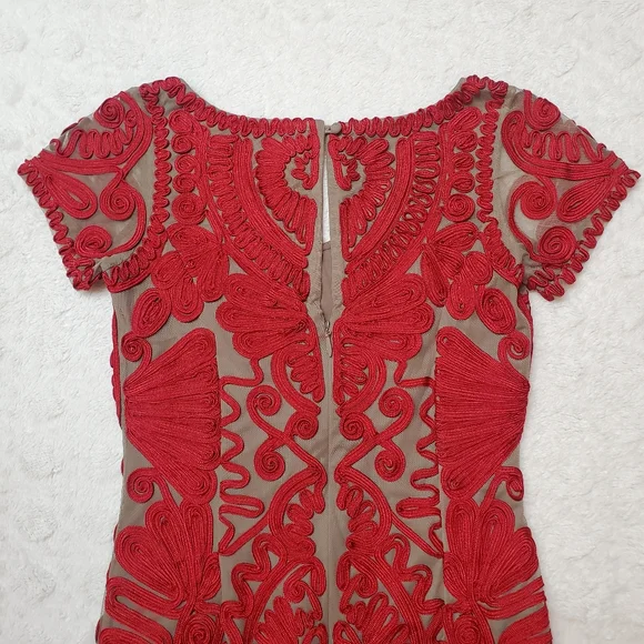 SOLD 🚫 JS Collections| Embroidered Soutache Trumpet Dress - Picture 10 of 11